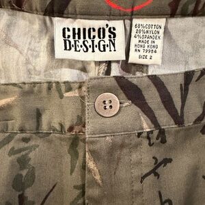 Chico's Camouflage Straight Leg Pants